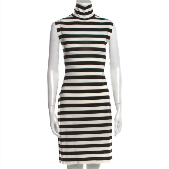 Norma Kamali Dresses & Skirts - Norma kamali white and black striped dress